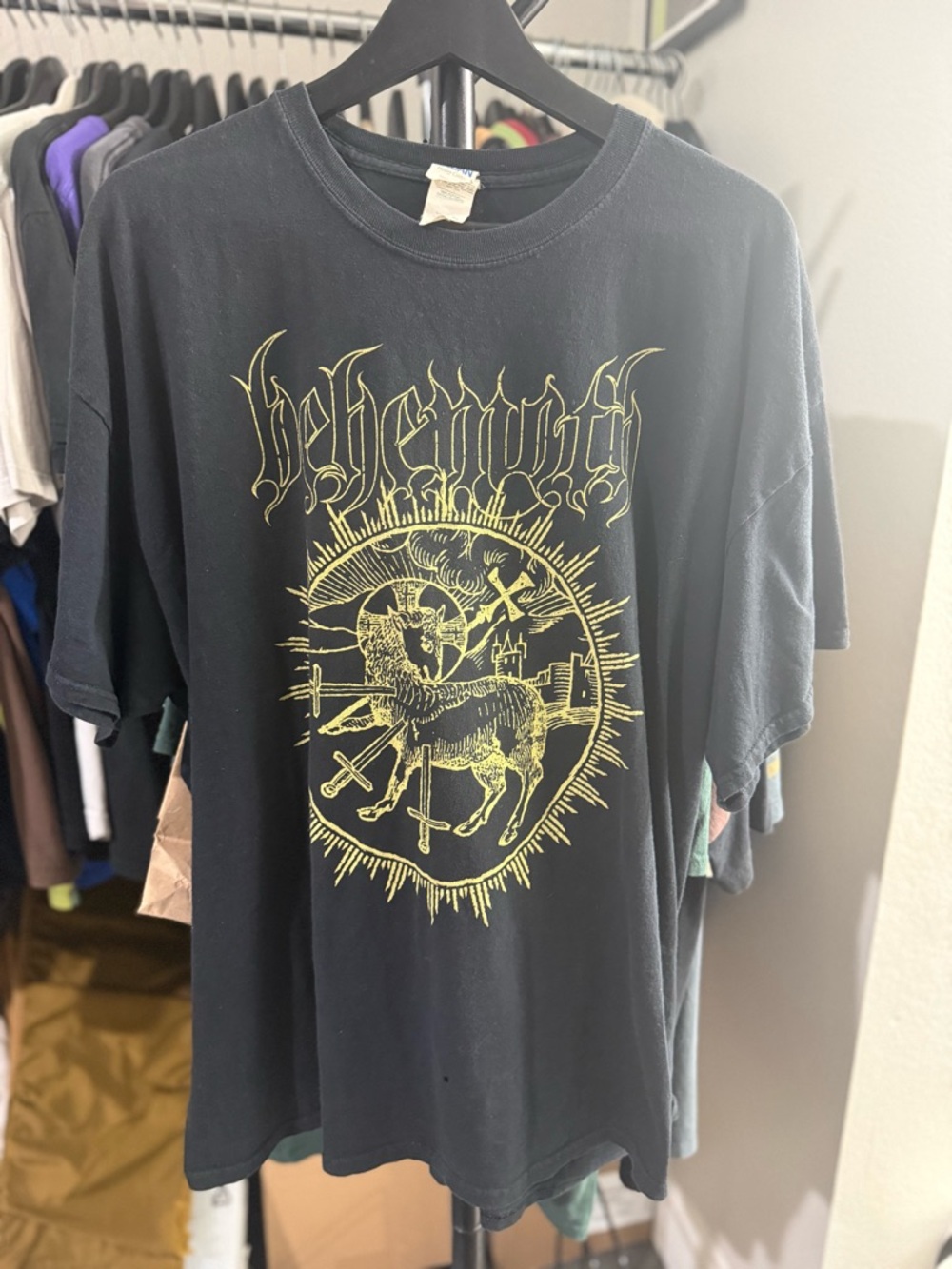 Vintage Behemoth Band Tee Double sided black Men’s Short Sleeve t-shirt 2XL